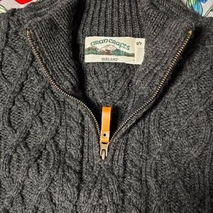 Aran Crafts Men's Gray Sweater